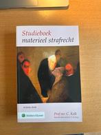 Studieboek Materieel Strafrecht 8e druk - Kelk & De Jong, Ophalen of Verzenden, Alpha, Zo goed als nieuw, Niet van toepassing