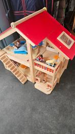 Houten poppenhuis, Verzamelen, Ophalen of Verzenden, Zo goed als nieuw, Poppenhuis