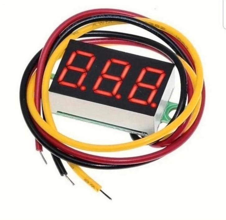 Mini Digitale Voltmeter, DC 0,71 Cm 12v bieden, Auto diversen, Auto-accessoires, Nieuw, Ophalen of Verzenden