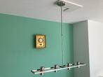 Stijlvolle RVS Hanglamp / Linear Pendel, Ophalen, 50 tot 75 cm, Zo goed als nieuw, Metaal