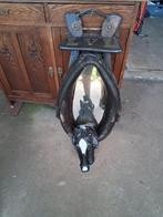 Antieke spiegel, Antiek en Kunst, Ophalen, Rechthoekig, Minder dan 100 cm