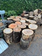 Mooie eiken hakblokken 60x35/40 cm, Ophalen, Eikenhout, Stammen