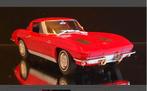 Chevrolet Corvette C2 1963 Welly 1:24, Ophalen of Verzenden, Nieuw, Auto, Welly