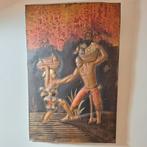 Afrika koper kunst 1930 wandreliëf, Ophalen