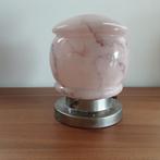 Thabur lamp, Art Deco, roze gemarmerd glas, Ophalen of Verzenden