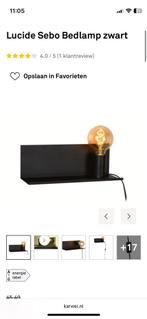 Zwarte Wandlamp Lucide Sebo, Ophalen of Verzenden, Zo goed als nieuw, Metaal