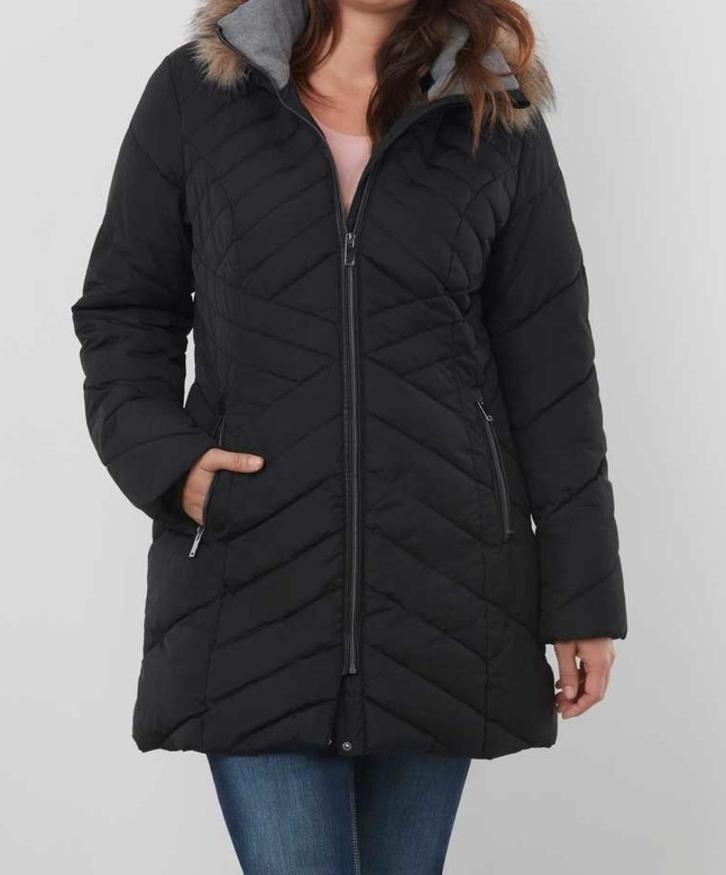 Nieuwe Gewatteerde parka, Kleding | Dames, Jassen | Winter, Nieuw, Maat 46/48 (XL) of groter, Zwart, Ophalen of Verzenden