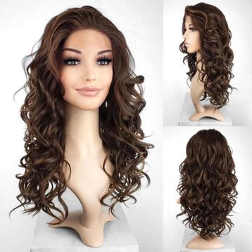Lace pruik lang haar met krullen model Vogue kleur P4-27-30 beschikbaar voor biedingen