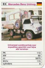 Kw1936 autokaartje terreinwagen mercedes benz unimog, Ophalen of Verzenden, Zo goed als nieuw, Auto's