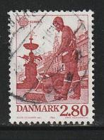 Verenigd Europa 1986 -Denemarken -Straatveger, Vuilniswagen, Ophalen of Verzenden, Gestempeld, Overige thema's
