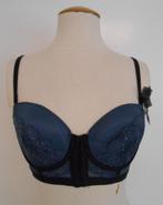 Hunkemöller voorgevormde beugelbh blauw mt 80C, Hunkemöller, Ophalen of Verzenden, Blauw, BH