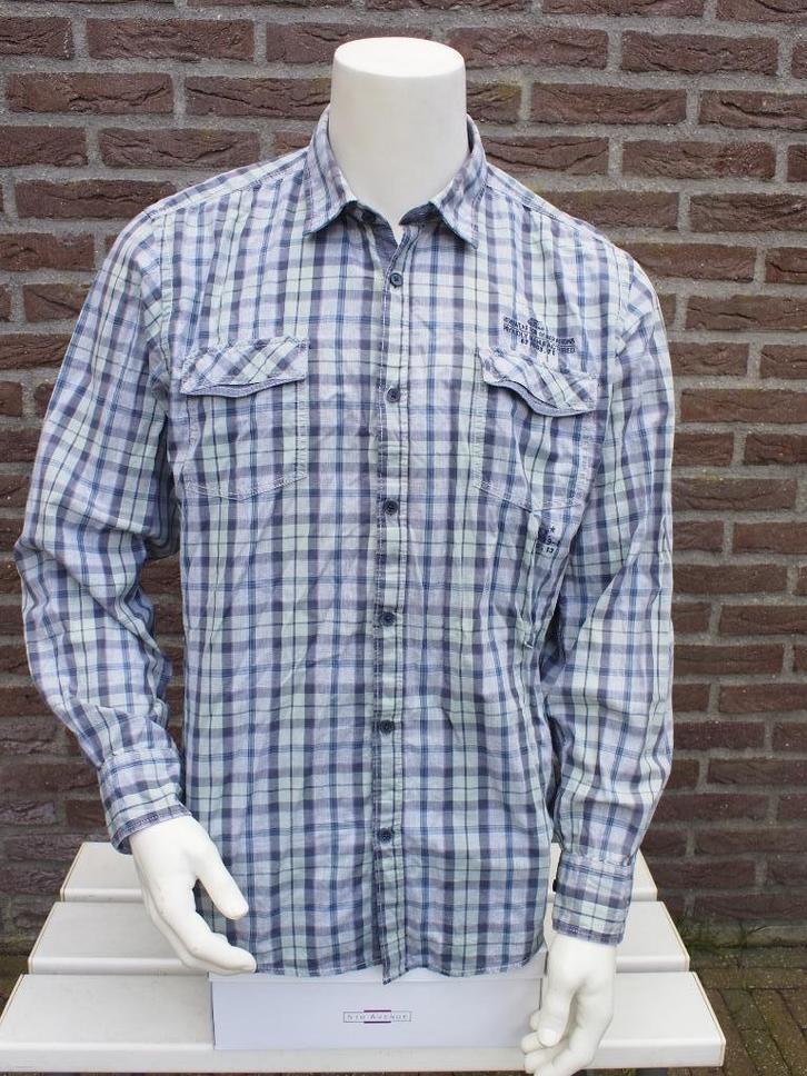 Mooie geruite Blouse Maat XL, Kleding | Heren, Overhemden, Zo goed als nieuw, Halswijdte 43/44 (XL), Blauw, Ophalen of Verzenden