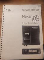 Nakamichi 550 orginele service manual, Verzenden, Overige merken