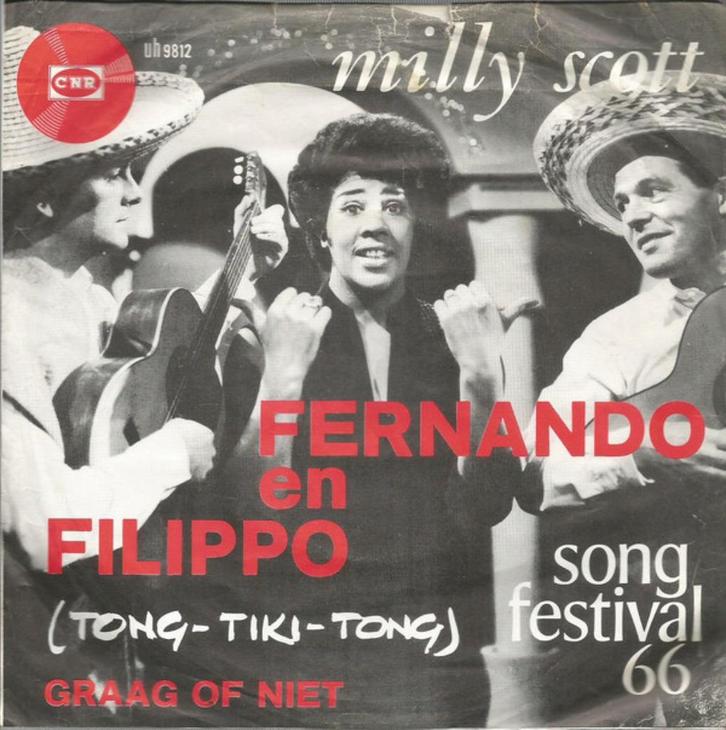 Single (1966) : Milly Scott - Fernando en Filippo (CNR), Cd's en Dvd's, Vinyl | Nederlandstalig, Gebruikt, Pop, Overige formaten