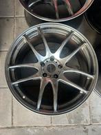 Work CR Kiwami 5x120 19 inch velgen wielen BMW M2 M4 F8, Auto-onderdelen, Banden en Velgen, Gebruikt, Velg(en), Personenwagen