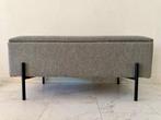 House Nordic Opbergbankje Watfjord grijs, Ophalen, Minder dan 50 cm, Gebruikt, Stof met metalen frame