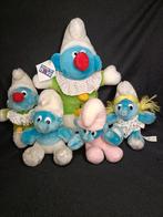 5 pluche Smurfen, Ophalen of Verzenden, Gebruikt, Verschillende Smurfen, Poppetje, Figuurtje of Knuffel