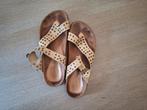 Lederen slippersandaal mt 36, Slippers, Bruin, Ophalen of Verzenden, Gedragen