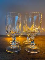 6 Vintage Kristal Wijnglazen – Cristal d’Arques Paris Louvre, Ophalen of Verzenden