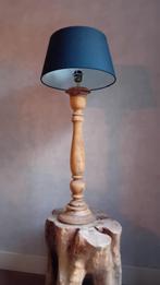 Landelijke teak houten lamp, Ophalen, Zo goed als nieuw
