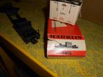 Märklin 4618 dieplader 6 assig, met kist in de rode ovp, Hobby en Vrije tijd, Modeltreinen | H0, Wisselstroom, Gebruikt, Wagon
