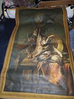 Jachttafereel op doek - 1898, Ophalen of Verzenden