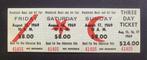 Woodstock Ticket - Origineel - 3 dagen - nr. 41405, Eén persoon, Augustus, Rock of Poprock
