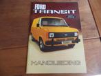 Instructieboek Ford Transit bestel, combi 1982, als nieuw!, Ophalen of Verzenden