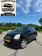 Kia Picanto 1.0 5 Deurs 2005 Zwart APK 13/10/2025 AIRCO KOUD, Auto's, Voorwielaandrijving, 836 kg, 4 cilinders, 400 kg