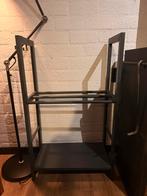 Brandhout rek - staal - 4 haken voor haardbestek, Ophalen, Zo goed als nieuw