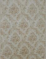 14009 Vintage origineel beige barok behang wallpaper swiet, Huis en Inrichting, Ophalen of Verzenden, 75 m² of meer, Beige