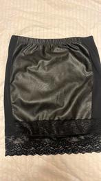 Zhenzi sexy zwart lederlook rokje 46, Verzenden, Zwart, Maat 46/48 (XL) of groter, Zo goed als nieuw