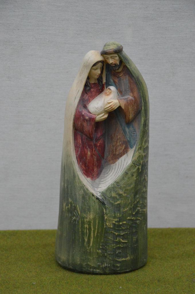 Kleinschalige kerststal in 1 beeld Heilige Familie, Maria,Jo, Diversen, Kerst, Gebruikt, Ophalen of Verzenden