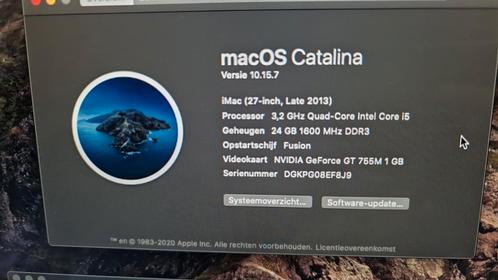 Imac 27 inch late 2013, Computers en Software, Apple Desktops, Zo goed als nieuw, iMac, SSD, 3 tot 4 Ghz, Ophalen of Verzenden