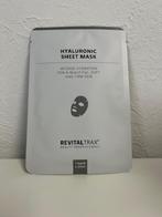 Revitaltrax Hyaluron Sheet masker - gezichtsmasker, Ophalen of Verzenden, Nieuw, Gehele gezicht, Verzorging