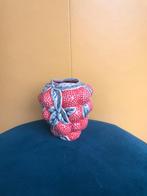 Vaas Des Pots Aardbei met blad, Minder dan 50 cm, Nieuw, Ophalen of Verzenden, Rood