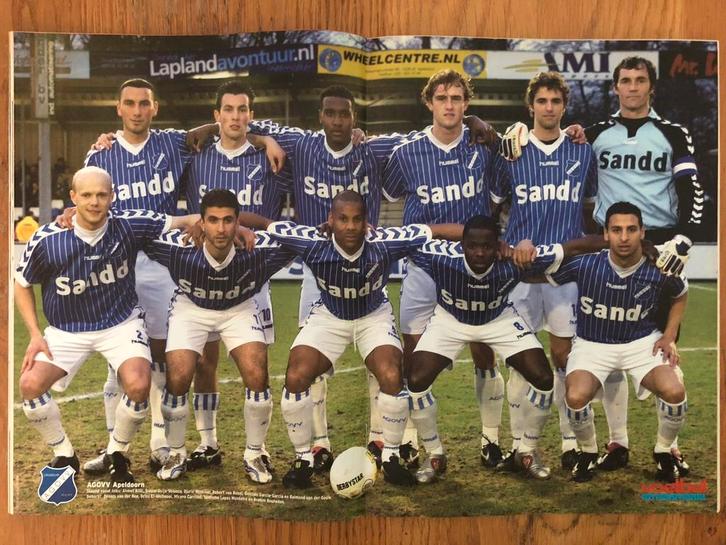 Mooie poster AGOVV Apeldoorn seizoen 2005/2006 - VI, Verzamelen, Sportartikelen en Voetbal, Zo goed als nieuw, Poster, Plaatje of Sticker