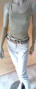 ZAC EN ZOE ZGAN high waist beige stretch spijkerbroek 36, Verzenden, Zo goed als nieuw, Overige kleuren, W28 - W29 (confectie 36)