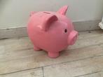 Prachtig  groot roze spaarvarken van steen, Ophalen, Zo goed als nieuw, Dier