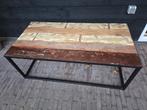 Industriële salontafel - 120x60x45 cm, Huis en Inrichting, Tafels | Salontafels, Gebruikt, 100 tot 150 cm, Metaal, Minder dan 50 cm