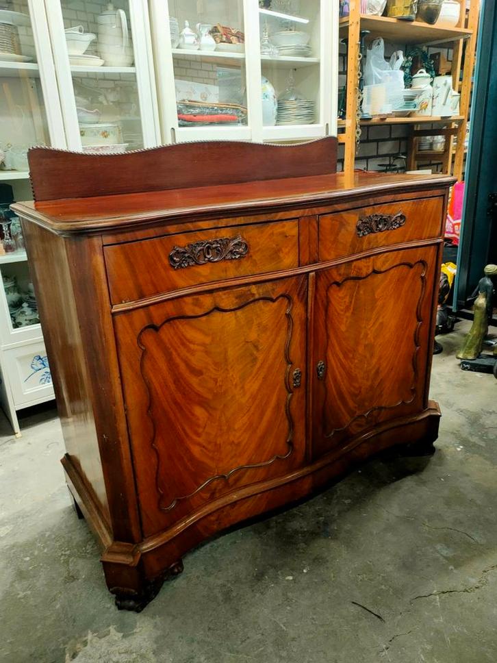 Antieke Biedermeier Mahonie Kast - 1880, Antiek en Kunst, Antiek | Meubels | Kasten, Ophalen