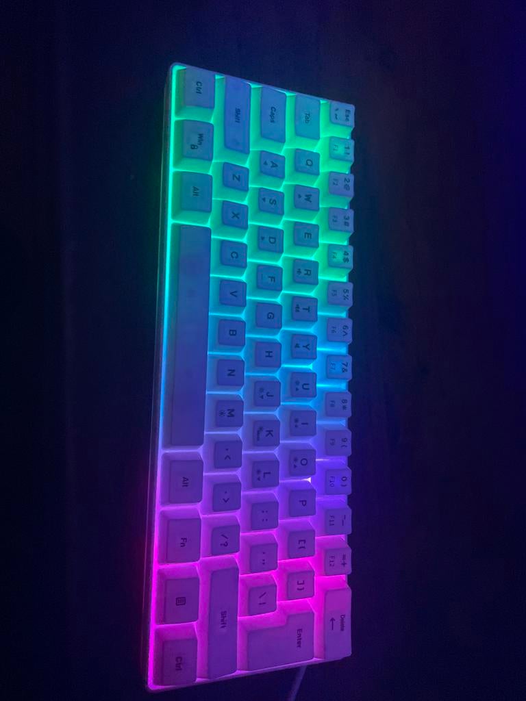 Toetsenbord wit en lichtjes, Ophalen of Verzenden