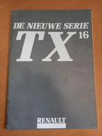 Folder de nieuwe Renault TX 16 serie tractor / trekker, Ophalen of Verzenden, Gelezen, Tractor en Landbouw