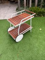 Vintage Ikea Vindalso Trolley Serveerwagen met houten blad, Ophalen, Minder dan 50 cm, 50 tot 100 cm, Eikenhout