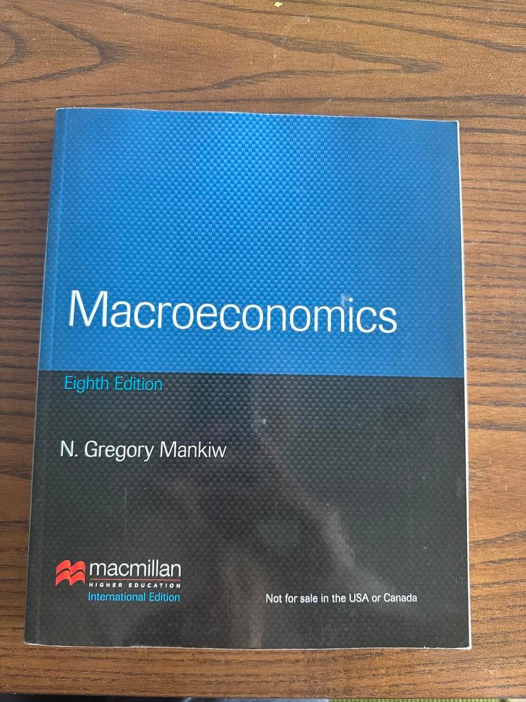 Macroeconomics - N. Gregory Mankiw, Boeken, Ophalen of Verzenden, Zo goed als nieuw, Economie en Marketing