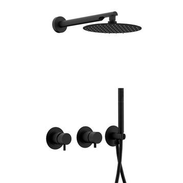 Inbouw douche set mat zwart 30 cm uit Italie beschikbaar voor biedingen