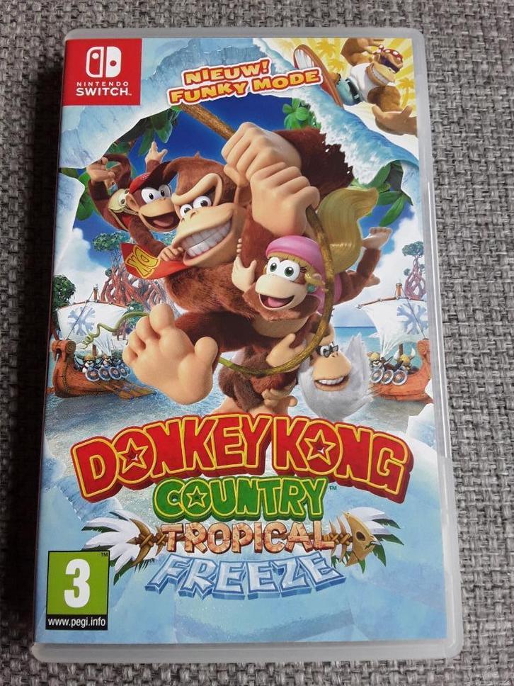 Nintendo Switch Game Donkey Kong Country Tropical Freeze, Spelcomputers en Games, Games | Nintendo Switch, Zo goed als nieuw, Avontuur en Actie