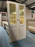 Set openslaande deuren met glas in lood 189x108cm., Antiek en Kunst, Ophalen