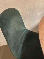 Donkergroene Velours Eetkamerstoelen - Set van 4, Ophalen, Gebruikt, Modern, industrieel, Overige kleuren