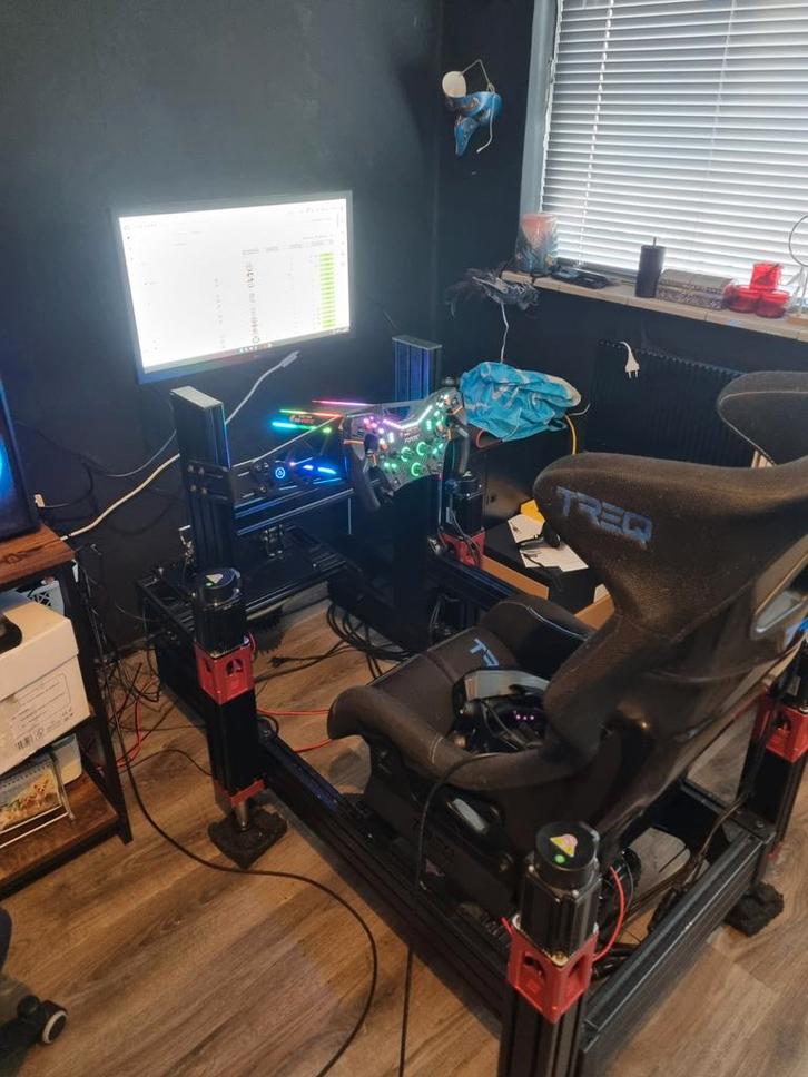 Complete High-End Sim Racing Setup - Asetek, Simgrade, Pimax, Spelcomputers en Games, Virtual Reality, Zo goed als nieuw, Pc, VR-bril